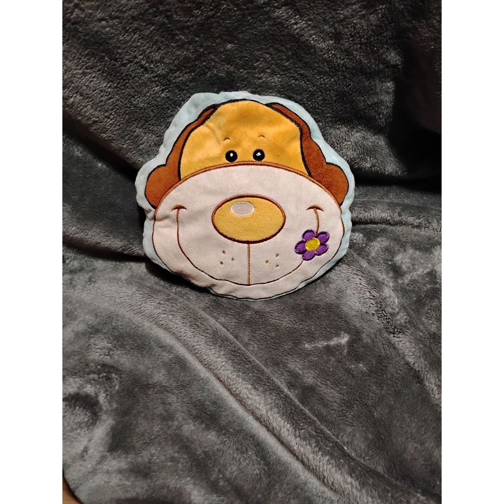 Dog With Purple Flower Stuff Animal 10"